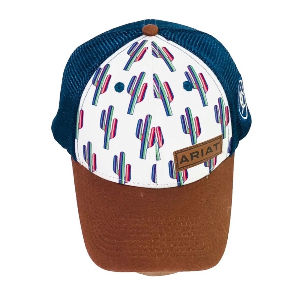 Ariat Women’s Adjustable Cactus Cap Hat Snap Back OS Fits Most Catus Theme